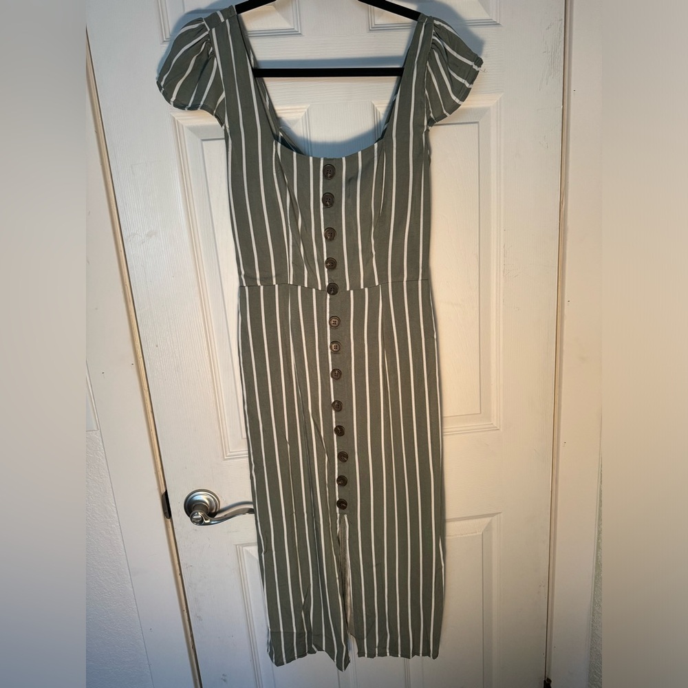 Women’s Trixxi Olive and white dress